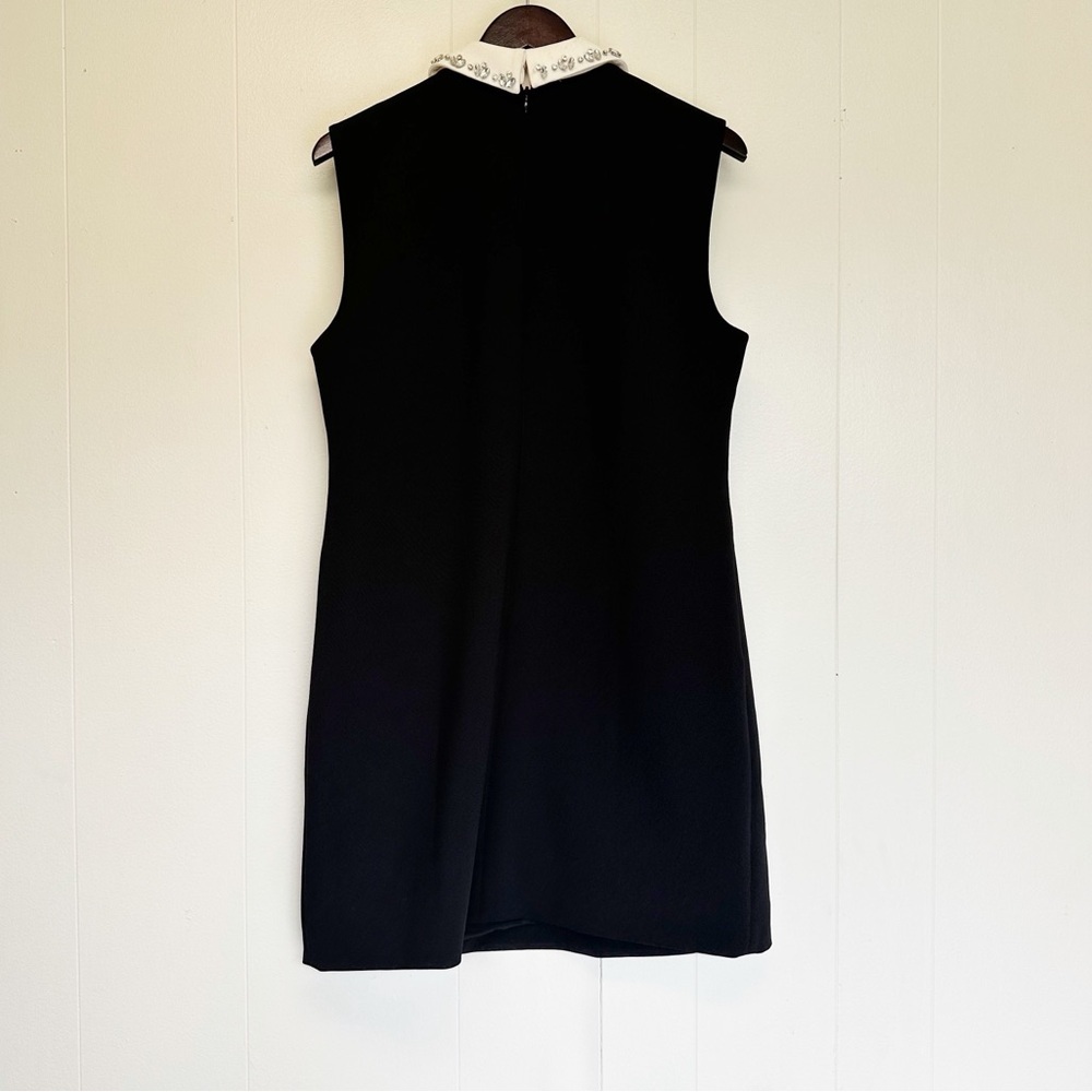 NWT J.CREW Embellished Collard Shift Dress In Stretch Crepe 12 - Picture 9 of 10